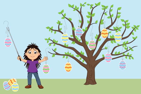 Easter Ornament Hanging System