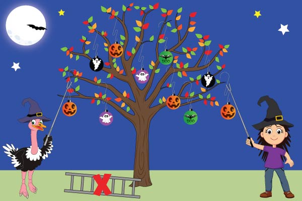 Halloween Ornament Hanging System